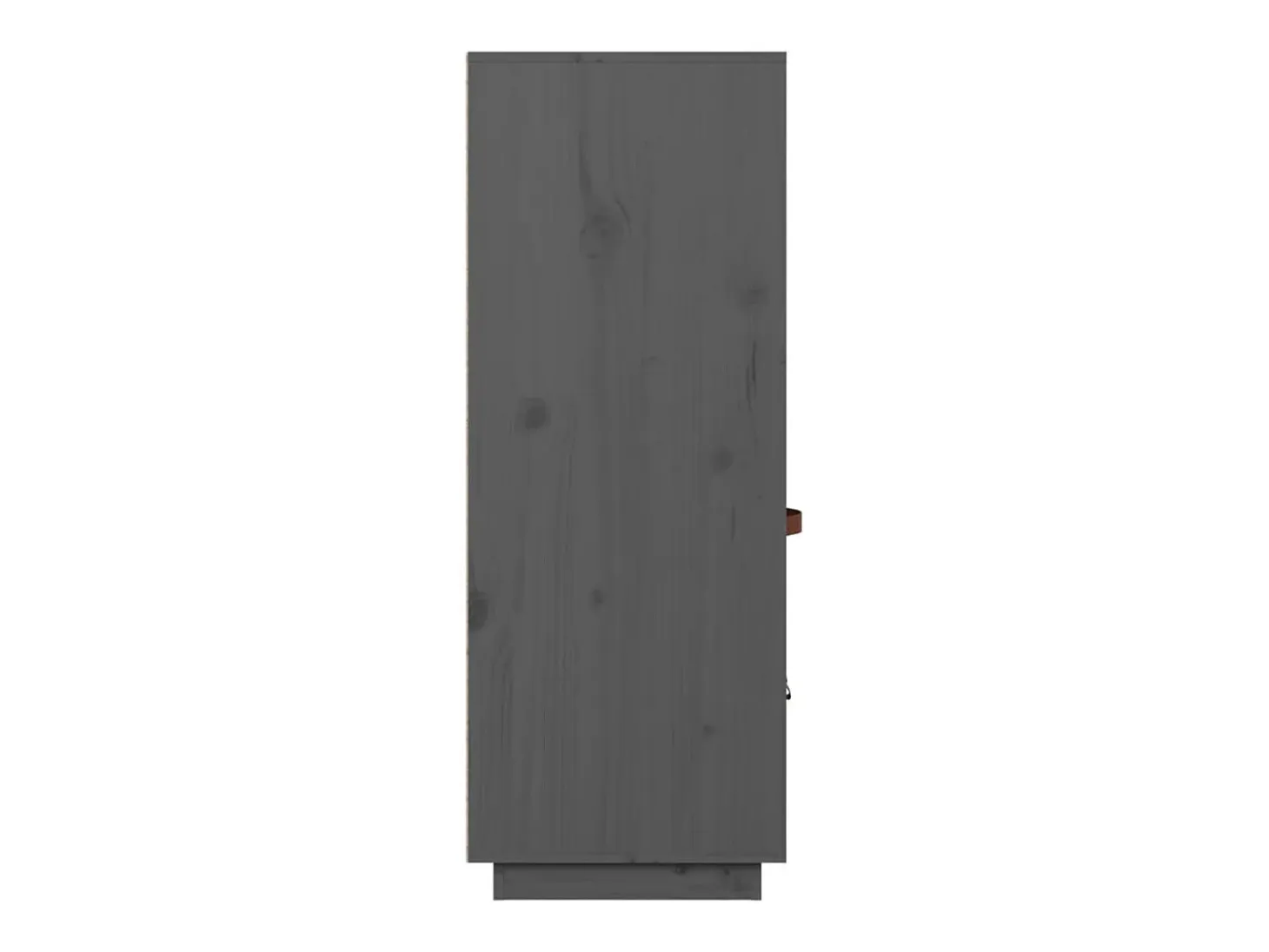 Aparador cómoda cómoda armario mueble organizador cocina salón salón alto 67 x 40 x 108,5 cm madera maciza de pino gris 02_0034229