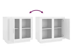 Aparador cómoda cómoda armario mueble organizador cocina salón salón 80 x 40 x 75 cm blanco 02_0030516