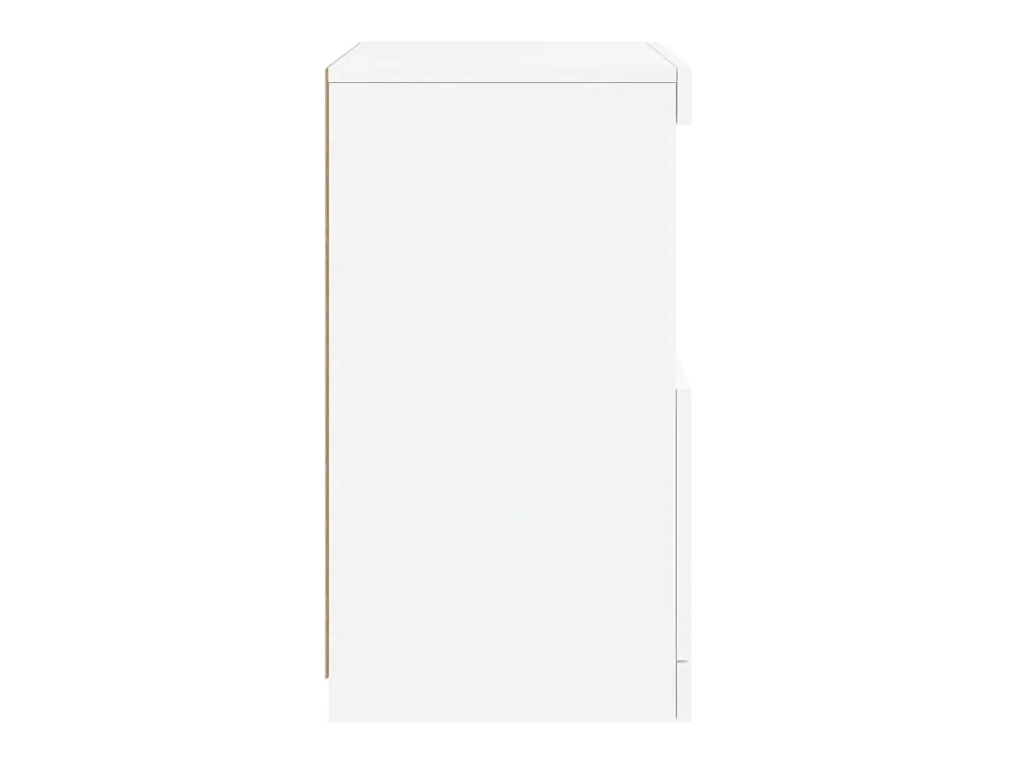 Aparador cómoda cómoda armario mueble organizador cocina salón salón con luces LED 41 x 37 x 67 cm blanco 02_0029851