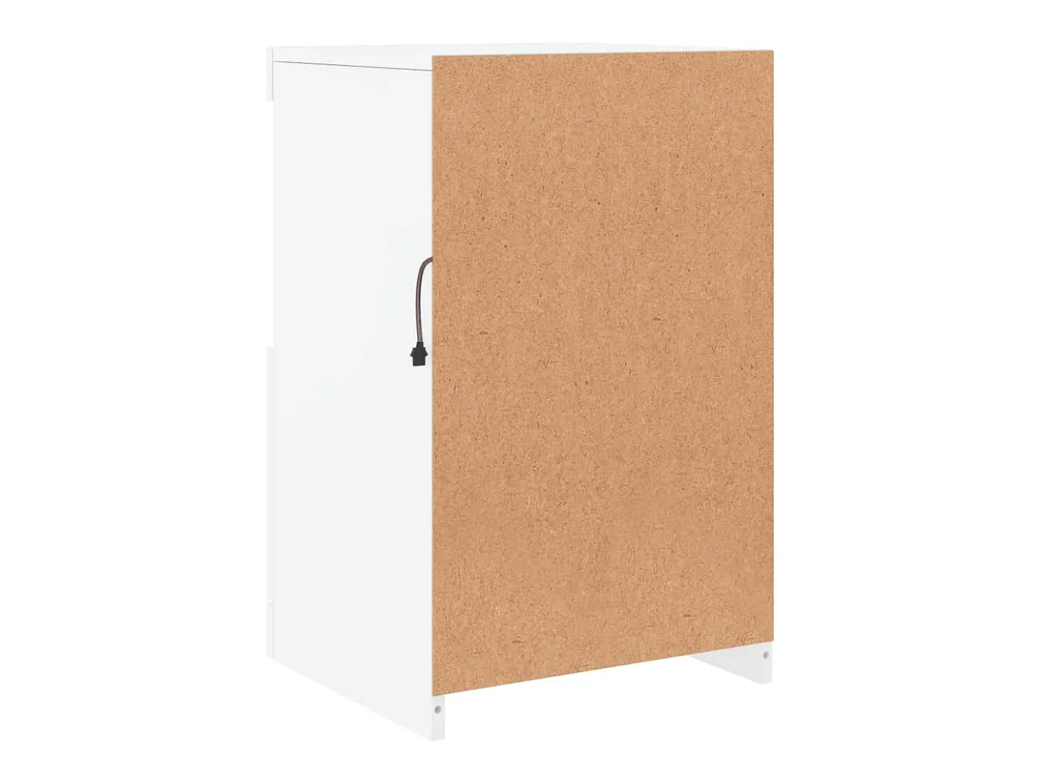 Aparador cómoda cómoda armario mueble organizador cocina salón salón con luces LED 41 x 37 x 67 cm blanco 02_0029851