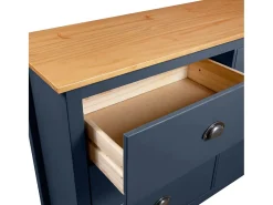 Aparador cómoda cómoda armario mueble organizador cocina salón salón Hill 125 x 40 x 80 cm madera maciza de pino gris 02_0035673