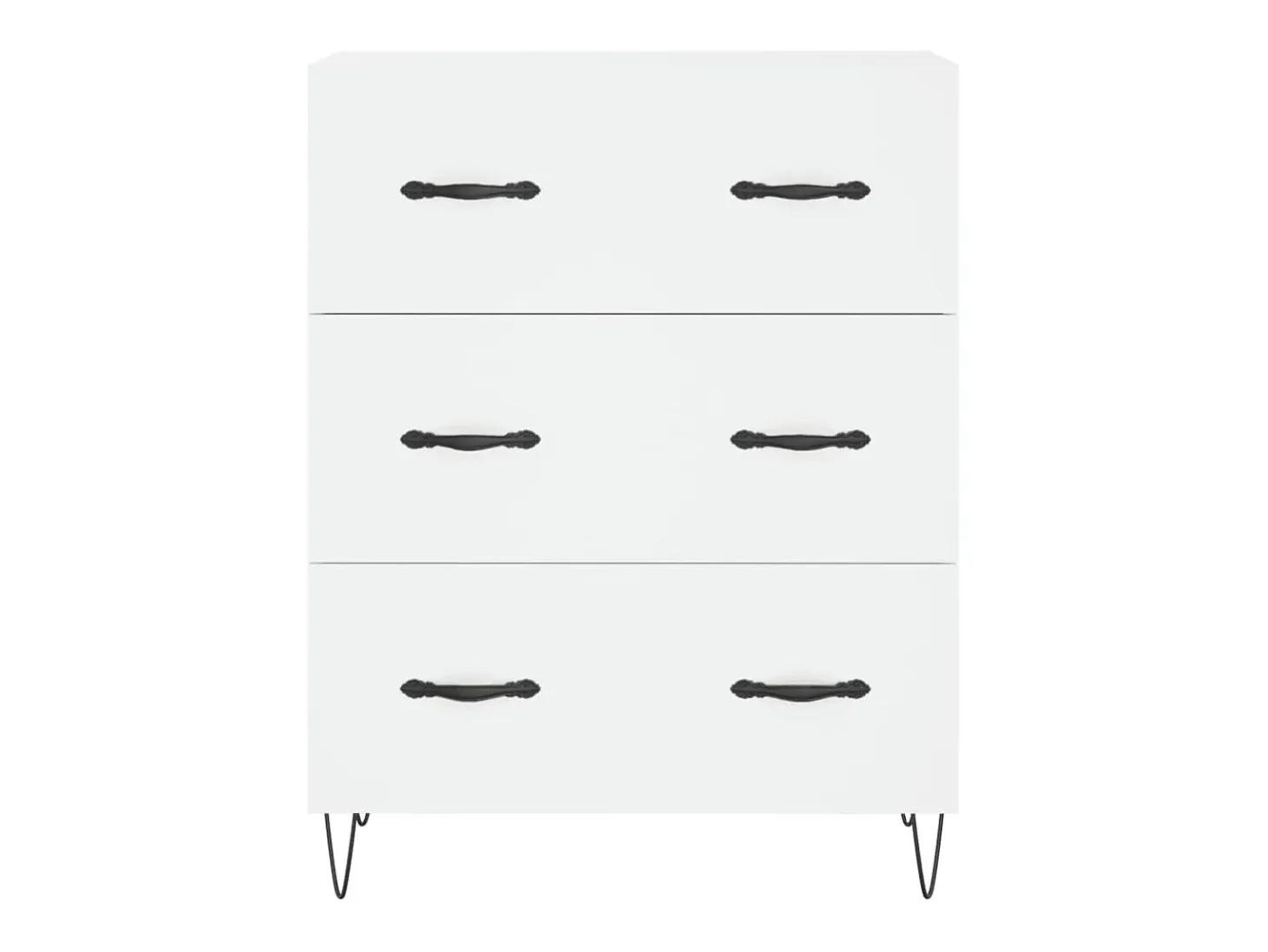 Aparador cómoda cómoda armario mueble organizador cocina salón salón alto 69,5 x 34 x 180 cm madera contrachapada blanco 02_0032732