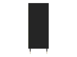 Aparador cómoda cómoda armario mueble organizador cocina salón salón alto 57 x 35 x 90 cm madera contrachapada negro 02_0034939