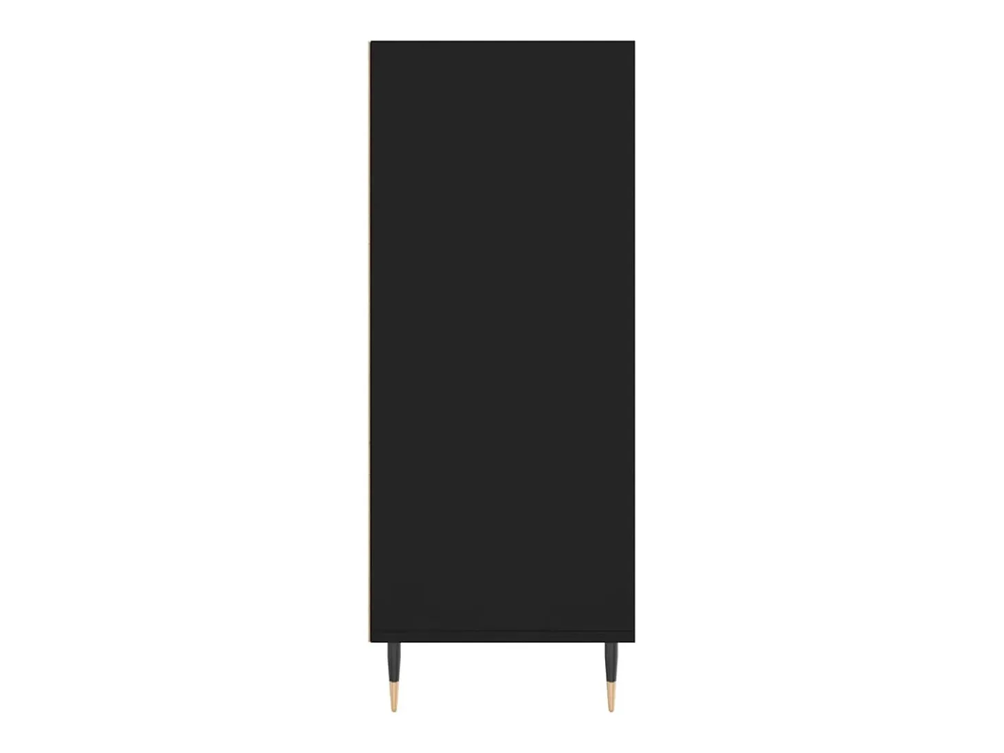 Aparador cómoda cómoda armario mueble organizador cocina salón salón alto 57 x 35 x 90 cm madera contrachapada negro 02_0034939