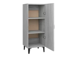 Aparador cómoda cómoda armario mueble organizador cocina salón salón Sonoma 34,5 x 34 x 90 cm madera contrachapada gris 02_0036322