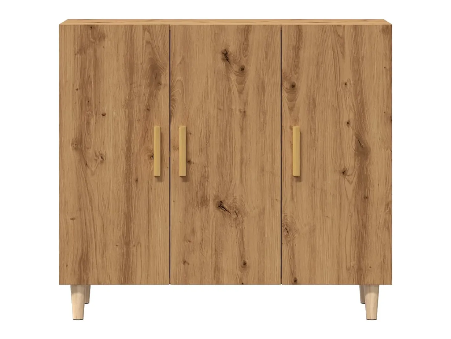 Aparador cómoda cómoda armario unidad de almacenamiento organizador cocina salón sala de manualidades 90 x 34 x 80 cm madera contrachapada marrón 02_0030824
