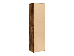 Aparador cómoda cómoda armario mueble organizador cocina salón salón alto 50 x 41 x 185 cm madera contrachapada marrón 02_0033365
