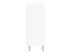 Aparador cómoda cómoda armario mueble organizador cocina salón salón 34,5 x 32,5 x 90 cm madera contrachapada blanco 02_0030237