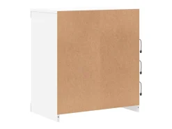 Aparador cómoda cómoda armario mueble organizador cocina salón salón con luces LED 60,5 x 37 x 67 cm blanco 02_0029856