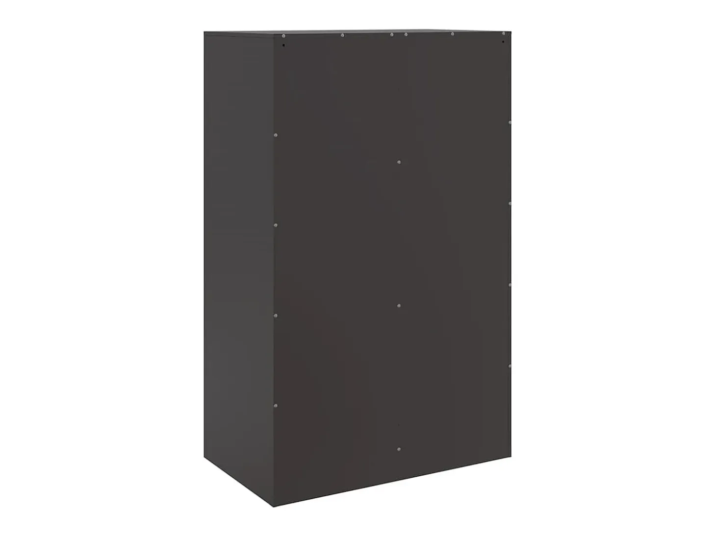 Aparador cómoda cómoda armario mueble organizador cocina salón salón 67 x 39 x 107 cm acero negro 02_0036011