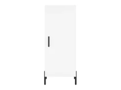 Aparador cómoda cómoda armario mueble organizador cocina salón salón alto 34,5 x 34 x 180 cm madera contrachapada blanco 02_0032349