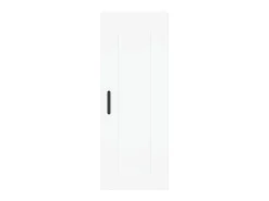 Aparador cómoda cómoda armario mueble organizador cocina salón salón alto 34,5 x 34 x 180 cm madera contrachapada blanco 02_0032349