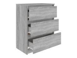 Aparador cómoda cómoda armario unidad de almacenamiento organizador cocina salón salonsonoma 60 x 35 x 76 cm madera contrachapada gris 02_0036416