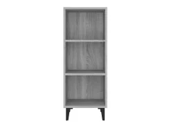 Aparador cómoda cómoda armario mueble organizador cocina salón salón Sonoma 34,5 x 32,5 x 90 cm madera contrachapada gris 02_0036294