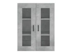 Aparador cómoda cómoda armario mueble organizador cocina salón salón alto 69,5 x 34 x 180 cm madera contrachapada gris 02_0034525