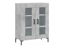 Aparador cómoda cómoda armario mueble organizador cocina salón salón alto 69,5 x 34 x 180 cm madera contrachapada gris 02_0034525