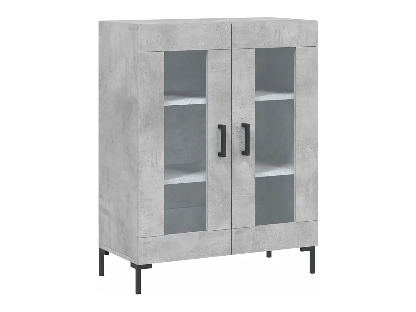 Aparador cómoda cómoda armario mueble organizador cocina salón salón alto 69,5 x 34 x 180 cm madera contrachapada gris 02_0034525
