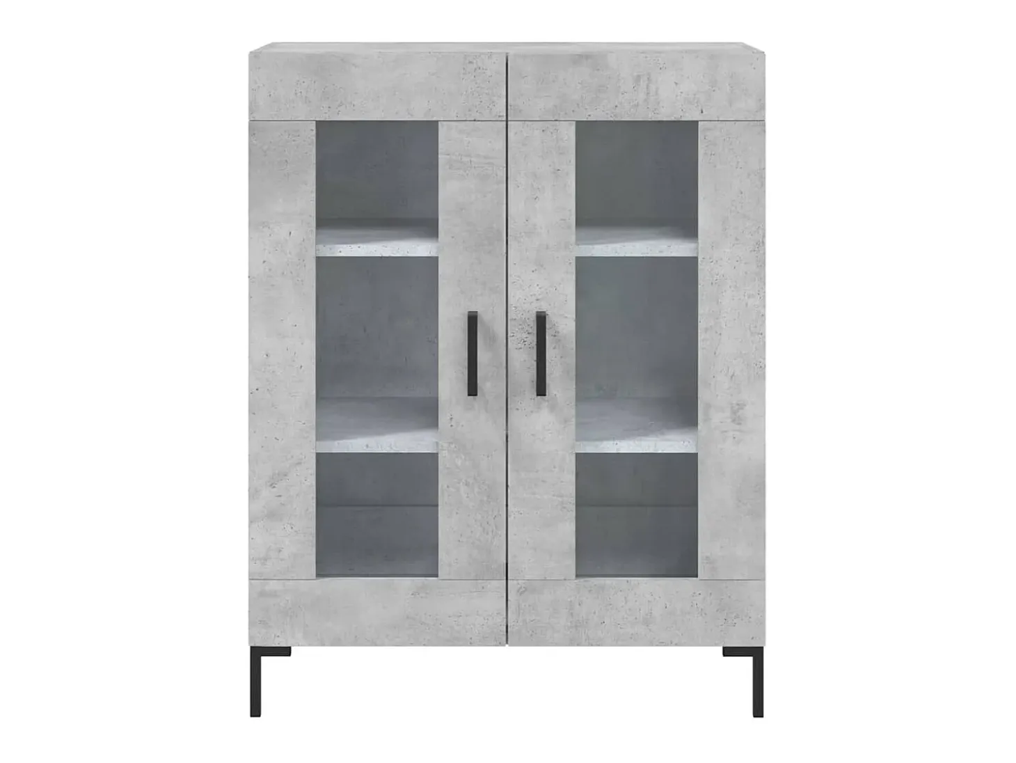 Aparador cómoda cómoda armario mueble organizador cocina salón salón alto 69,5 x 34 x 180 cm madera contrachapada gris 02_0034525