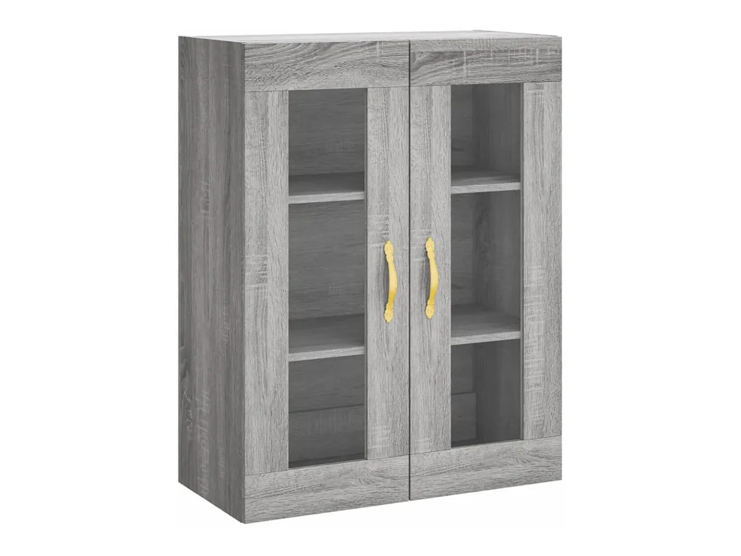 Aparador cómoda cómoda armario mueble organizador cocina salón salón alto Sonoma 69,5 x 34 x 180 cm madera contrachapada gris 02_0035451
