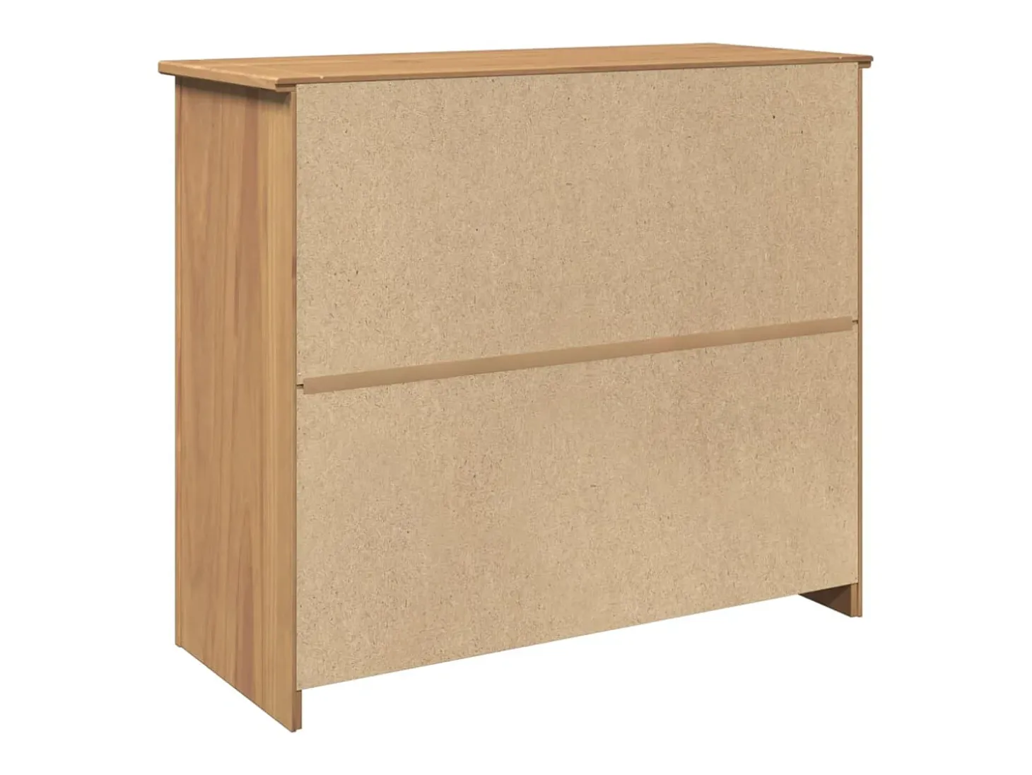 Aparador cómoda cómoda armario mueble organizador cocina salón salón con cajones 93 x 40 x 80 cm madera maciza de pino marrón 02_0030130