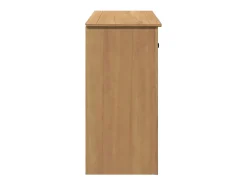 Aparador cómoda cómoda armario mueble organizador cocina salón salón con cajones 93 x 40 x 80 cm madera maciza de pino marrón 02_0030130