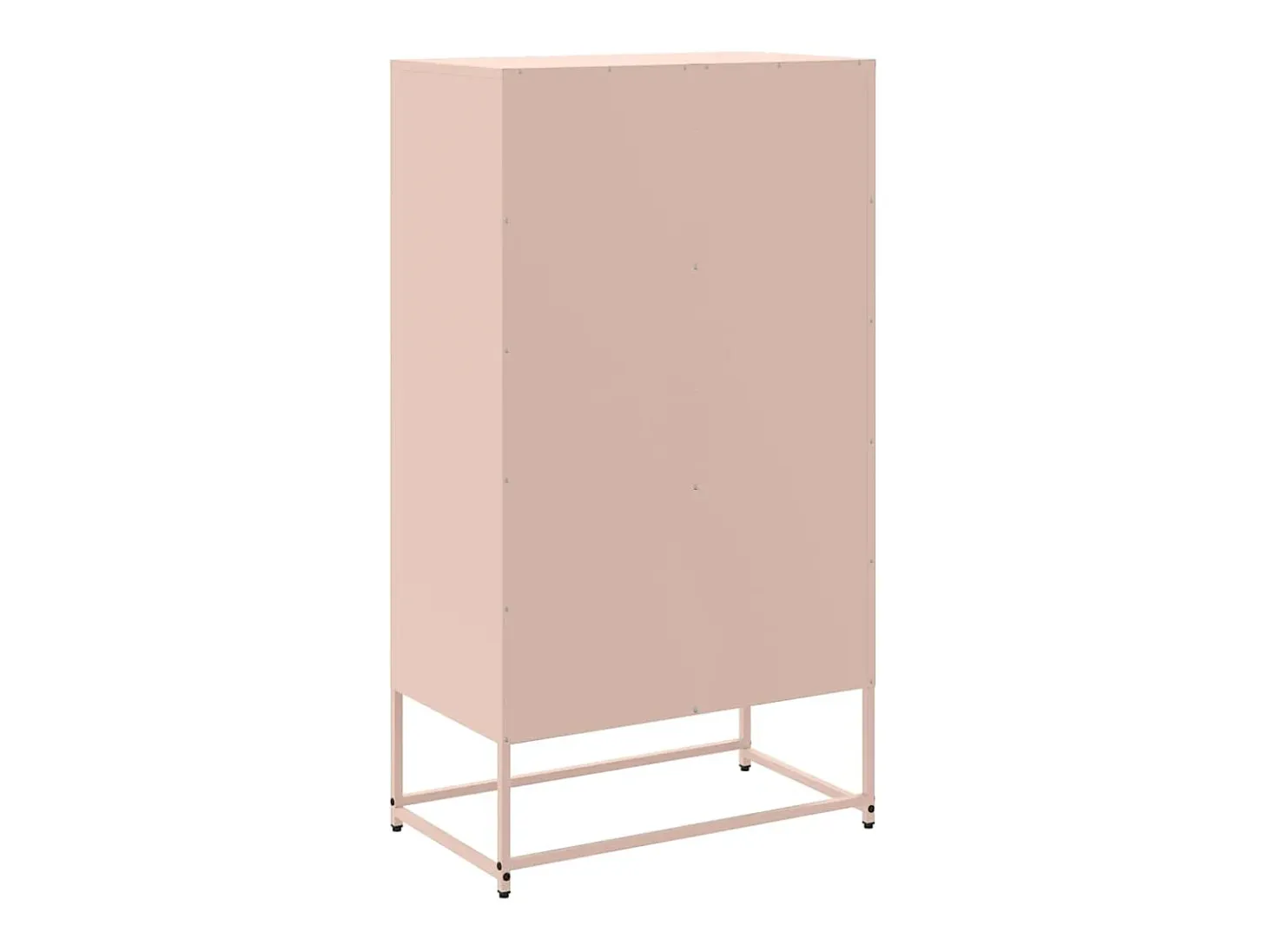 Aparador cómoda cómoda armario mueble organizador cocina salón salón alto 68,5 x 38,5 x 123,5 cm acero rosa 02_0035161