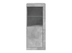 Aparador cómoda cómoda armario mueble organizador cocina salón salón con luces LED 41 x 37 x 100 cm gris 02_0029998