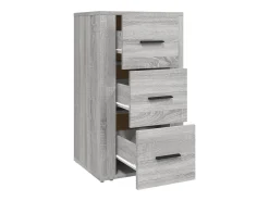 Aparador cómoda cómoda armario unidad de almacenamiento organizador cocina salón salonsonoma 40 x 33 x 70 cm madera contrachapada gris 02_0036353
