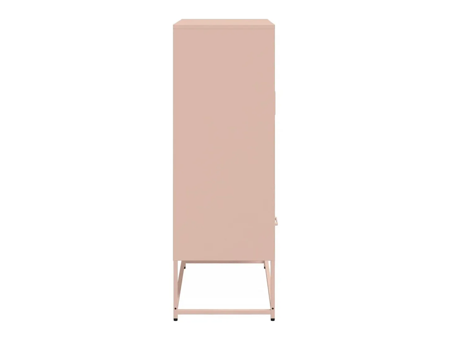 Aparador cómoda cómoda armario mueble organizador cocina salón salón alto 68 x 39 x 111,5 cm acero rosa 02_0035164