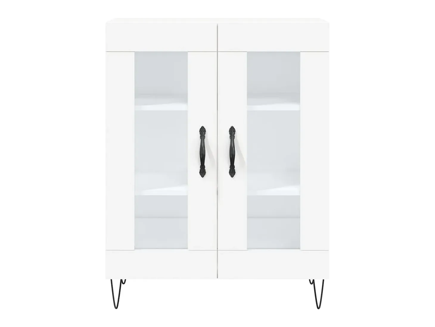 Aparador cómoda cómoda armario mueble organizador cocina salón salón alto 69,5 x 34 x 180 cm madera contrachapada blanco 02_0032624