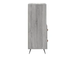 Aparador cómoda cómoda armario mueble organizador cocina salón salón Sonoma 34,5 x 34 x 90 cm madera contrachapada gris 02_0036343