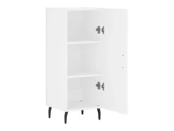 Aparador cómoda cómoda armario mueble organizador cocina salón salón 34,5 x 34 x 90 cm madera contrachapada blanco 02_0030262