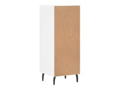 Aparador cómoda cómoda armario mueble organizador cocina salón salón 34,5 x 34 x 90 cm madera contrachapada blanco 02_0030262