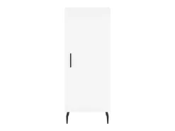 Aparador cómoda cómoda armario mueble organizador cocina salón salón 34,5 x 34 x 90 cm madera contrachapada blanco 02_0030262