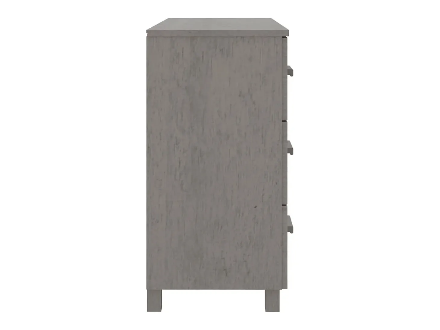 Aparador cómoda cómoda armario mueble organizador cocina salón luz 90 x 40 x 80 cm madera maciza de pino gris 02_0032162