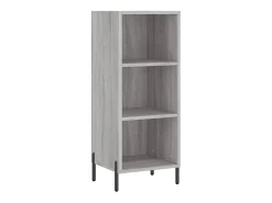 Aparador cómoda cómoda armario mueble organizador cocina salón salón alto Sonoma 34,5 x 34 x 180 cm madera contrachapada gris 02_0035261