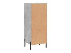 Aparador cómoda cómoda armario mueble organizador cocina salón salón 34,5 x 34 x 90 cm madera contrachapada gris 02_0031918