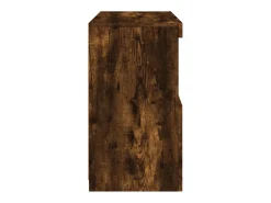 Aparador cómoda cómoda armario mueble organizador cocina salón salón con luces LED 60 x 37 x 67 cm marrón 02_0029891