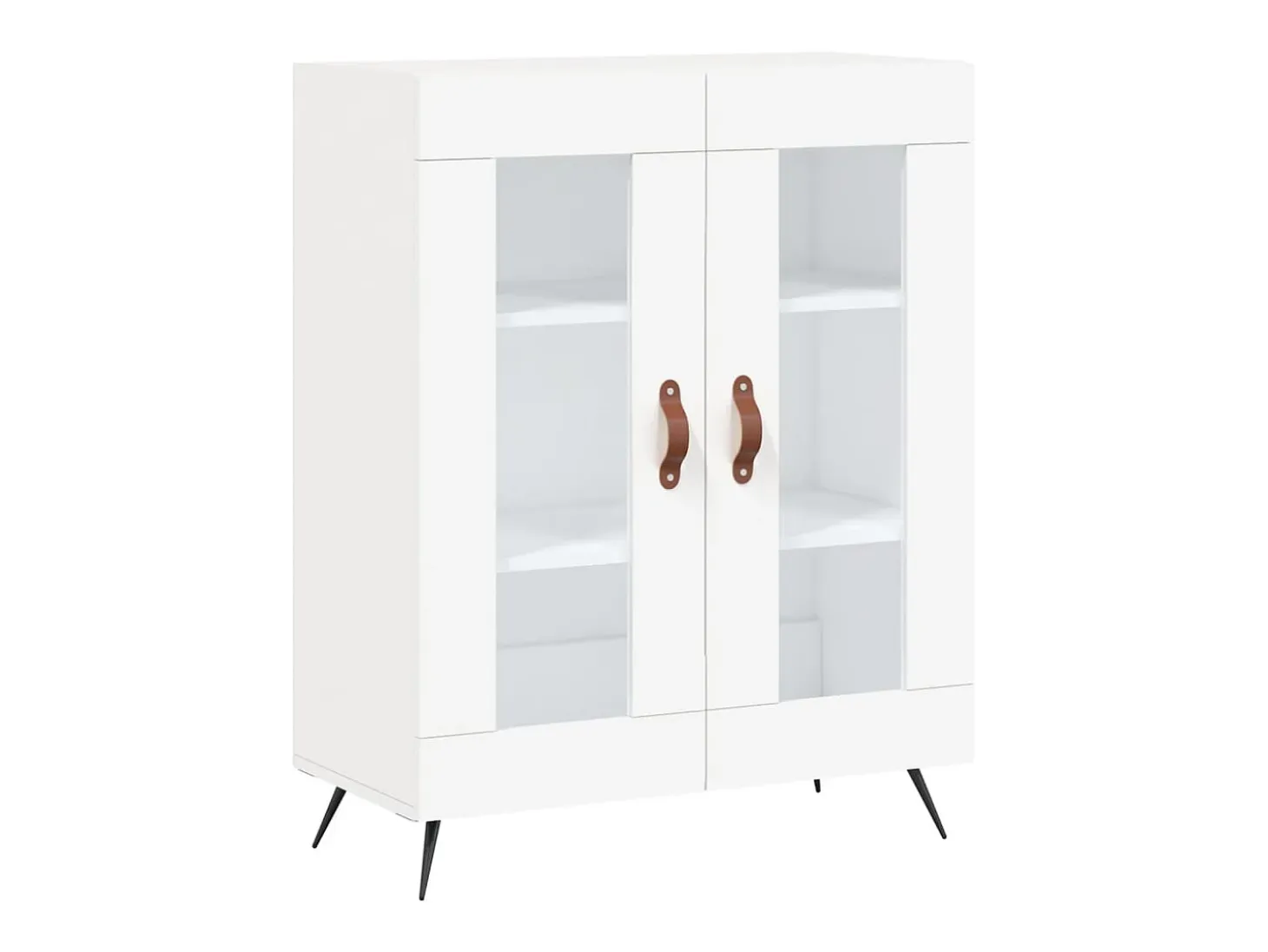 Aparador cómoda cómoda armario mueble organizador cocina salón salón alto 69,5 x 34 x 180 cm madera contrachapada blanco 02_0032611