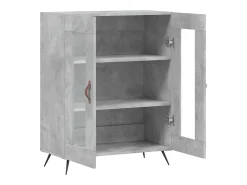 Aparador cómoda cómoda armario mueble organizador cocina salón salón 69,5 x 34 x 90 cm madera contrachapada gris 02_0032011