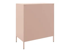 Aparador Cómoda Cómoda Armario Unidad de Almacenamiento Organizador Cocina Salón Salón 68 x 39 x 79 cm Acero Rosa 02_0036215