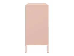 Aparador Cómoda Cómoda Armario Unidad de Almacenamiento Organizador Cocina Salón Salón 68 x 39 x 79 cm Acero Rosa 02_0036215