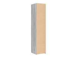 Aparador cómoda cómoda armario mueble organizador cocina salón salón alto Sonoma 40 x 42,5 x 185 cm madera contrachapada gris 02_0035363
