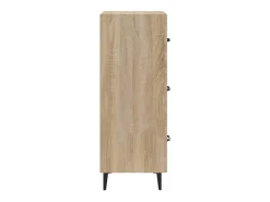 Aparador cómoda cómoda armario unidad de almacenamiento organizador cocina salón salón Sonoma 34,5 x 34 x 90 cm madera contrachapada marrón 02_0031544