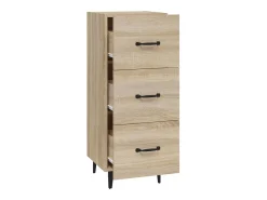 Aparador cómoda cómoda armario unidad de almacenamiento organizador cocina salón salón Sonoma 34,5 x 34 x 90 cm madera contrachapada marrón 02_0031544