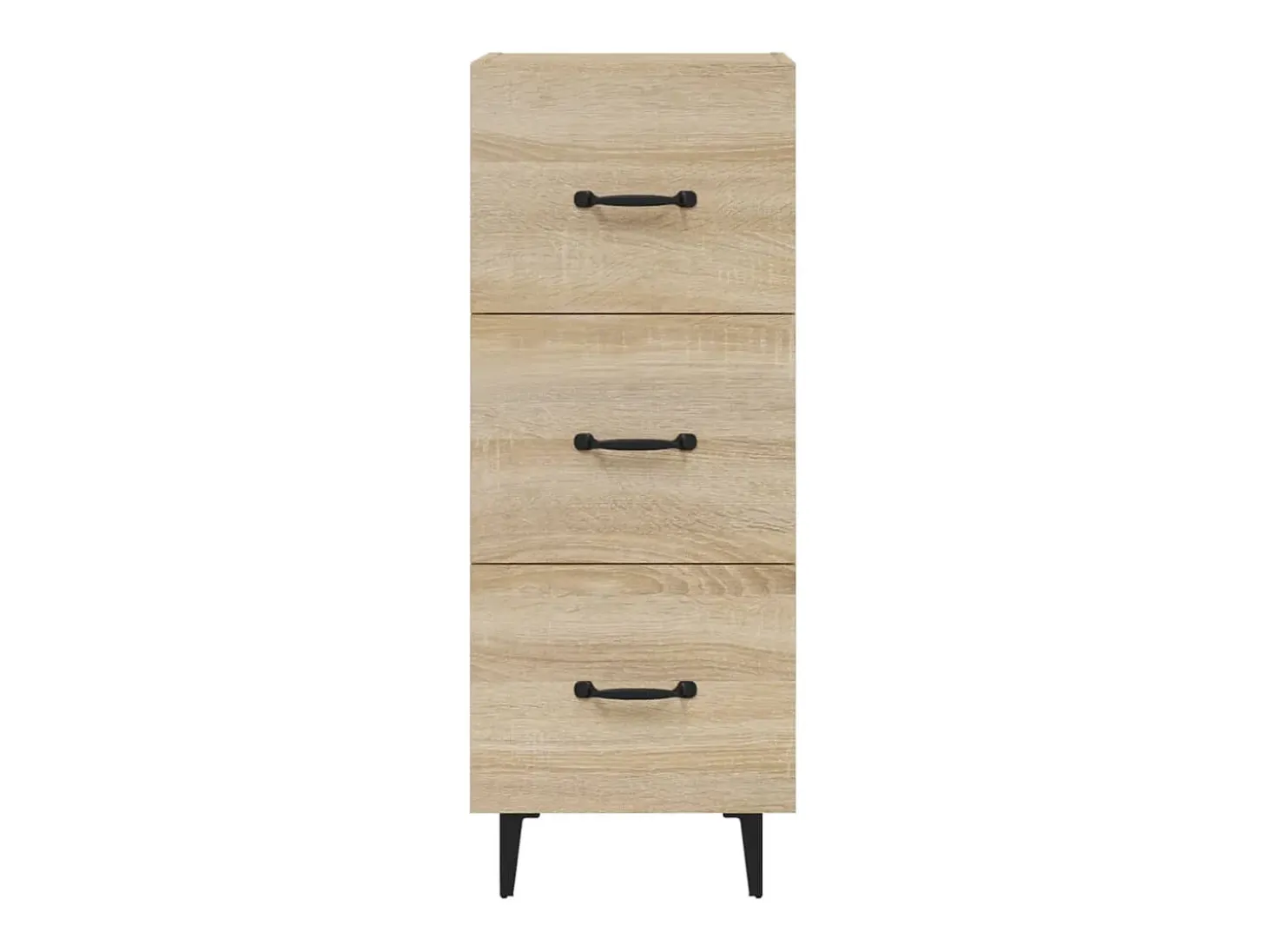 Aparador cómoda cómoda armario unidad de almacenamiento organizador cocina salón salón Sonoma 34,5 x 34 x 90 cm madera contrachapada marrón 02_0031544