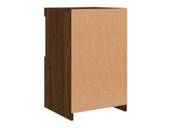 Aparador cómoda cómoda armario mueble organizador cocina salón salón con luces LED 41 x 37 x 67 cm marrón 02_0029924