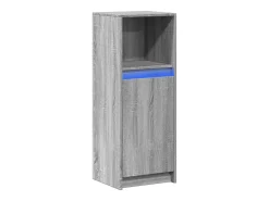 Aparador cómoda cómoda armario mueble organizador cocina salón salón con LED Sonoma 38 x 34 x 100 cm madera contrachapada gris 02_0029818
