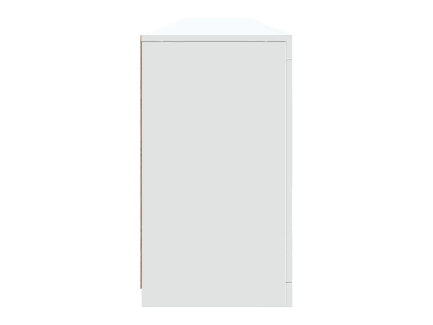Aparador cómoda cómoda armario mueble organizador cocina salón salón con luces LED 283 x 37 x 67 cm blanco 02_0029846