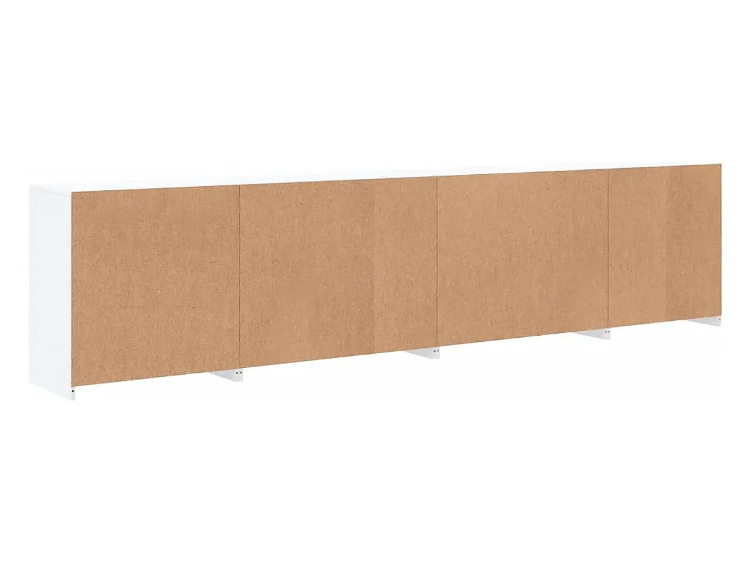 Aparador cómoda cómoda armario mueble organizador cocina salón salón con luces LED 283 x 37 x 67 cm blanco 02_0029846